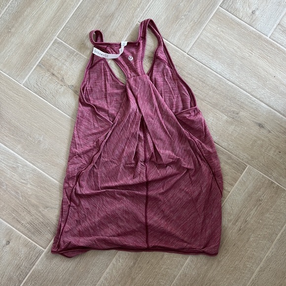 Lululemon pink purple magenta pleated back tank 4 - Picture 3 of 3